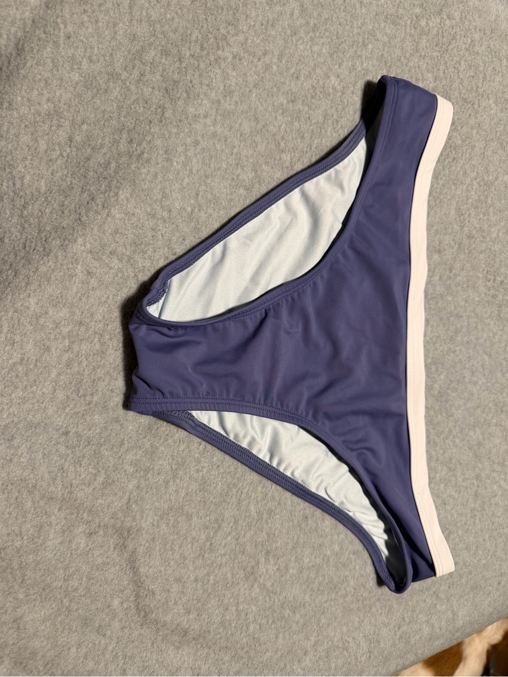 cushe Purple Bikini Bottom with Light Contrast Trim